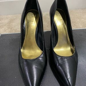 Lauren Ralph Lauren Black Leather Heels